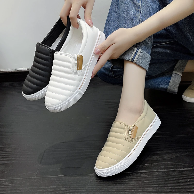 

Новое поступление, весна-осень, модная новая простая спортивная обувь BCEBYL на толстой подошве, дышащая Повседневная Удобная обувь на плоской подошве с круглым носком