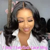 Body Wave Bob Wig 13x6 Transparent Lace Frontal Wig Brazilian Human Hair Wigs Virgin Remy Hair13x4 Lace Closure Wig 180% Density 3