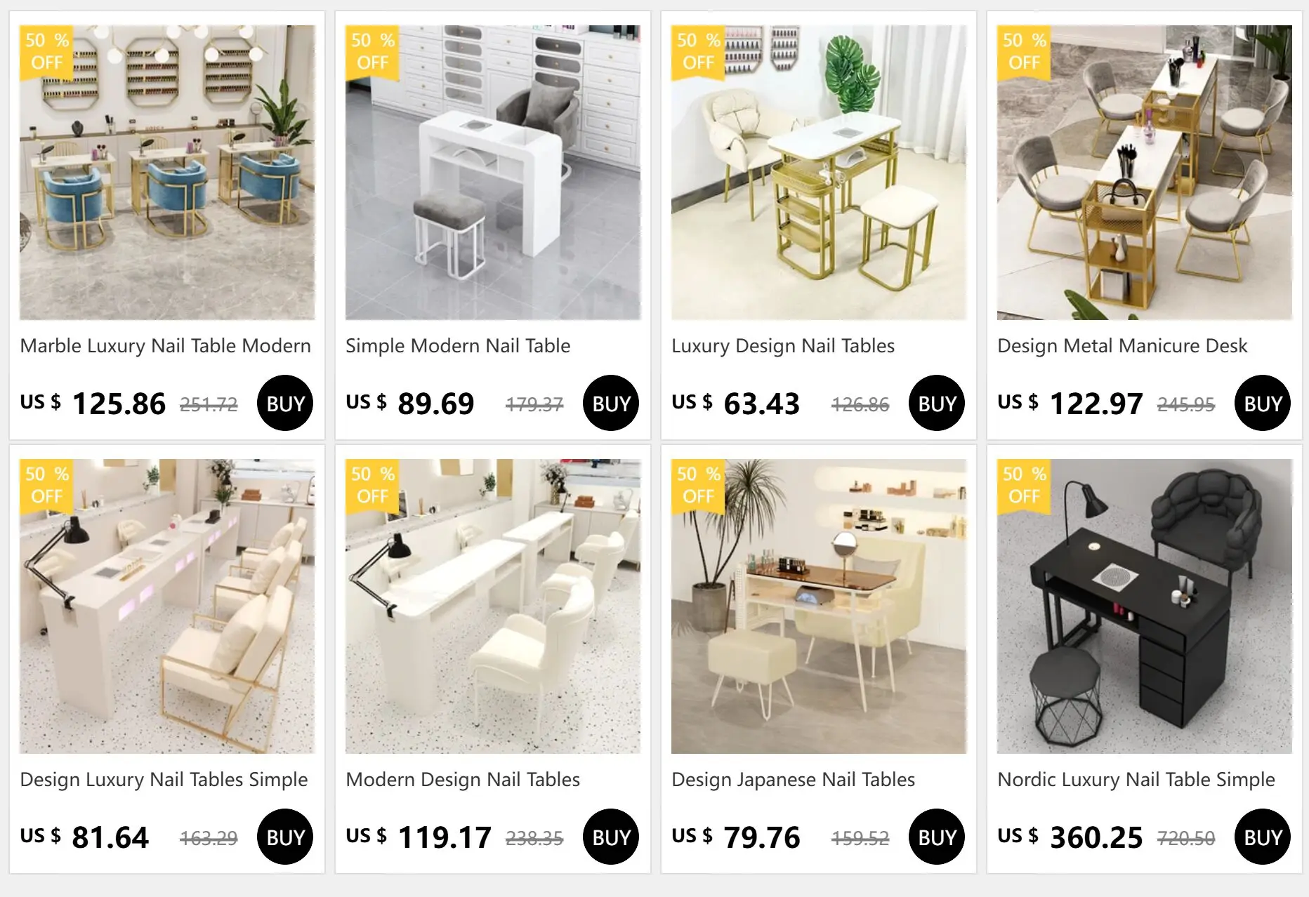 Description Picture 2 of itemNordic Luxury Nail Table Modern Speciality Exquisite Design Manicure Table Simple Salon Mesinha De Manicure Furniture HD50ZJ