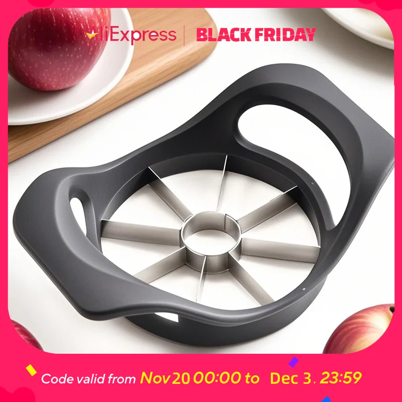 S397f1cc4adb94f4ab3b0f6d3cf795a66N küchexyz.de Best Price | Fast Delivery |Quality Product Stainless Steel Apple Slicer - Easy Use Fruit Corer Divider, 8-Slice Kitchen Cutter, Dishwasher Safe