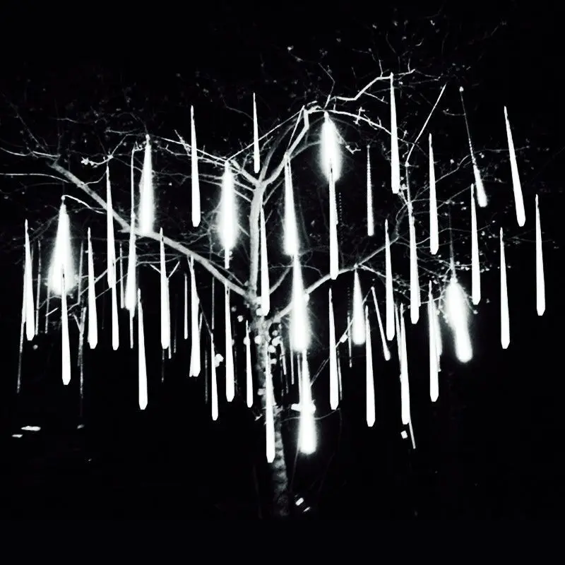 thumbnail image 1 of Fairy Light Garland Garden Decor 30/50cm LED Wedding Meteor Shower Holiday Light String 8 Tubes EU/US Plug Christmas Decoration, 1 of 5