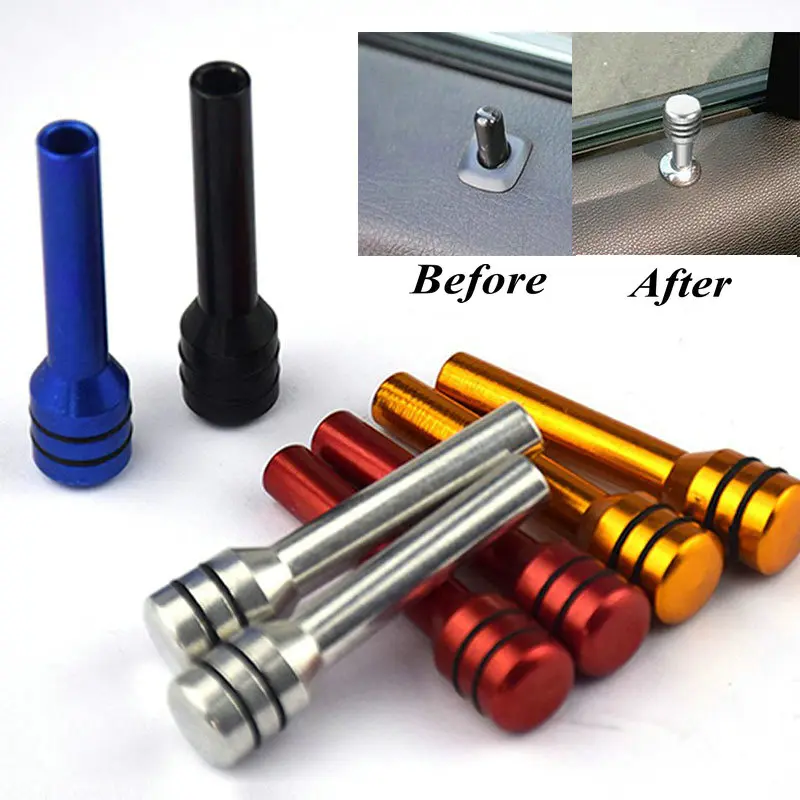 

Car aluminum alloy door car door car door twist car interior decoration door car state button safety lock buckle