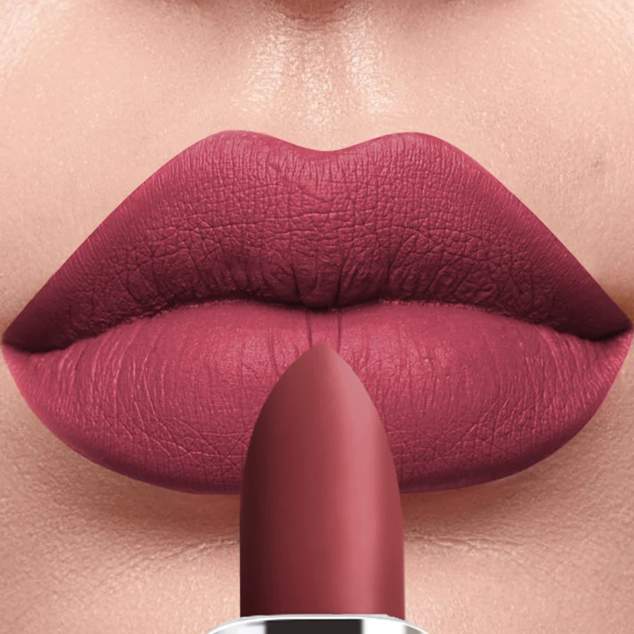 Mattes Samt Lippenstift Langhaltend Wasserfest Lippenfarbe_voghion.com