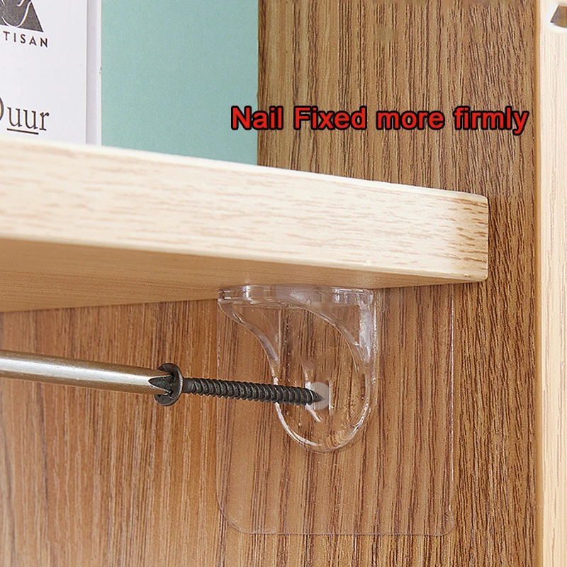 10pcs Adhesive Shelf Support Pegs Shelf Support Adhesive Pegs Closet Cabinet Clips Wall Hangers Strong Holders