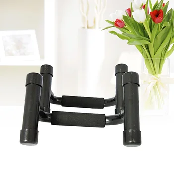 1 Pair Pushup Bars Stands Handles Exercise and Fitness Skid-Resistant Equipment for Men and Women Workout (Black) 5