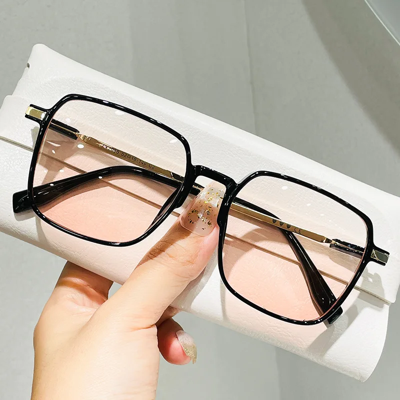 Sunglasses Uv Resistant Women Men Big Frame Gradient Eyewear_voghion.com