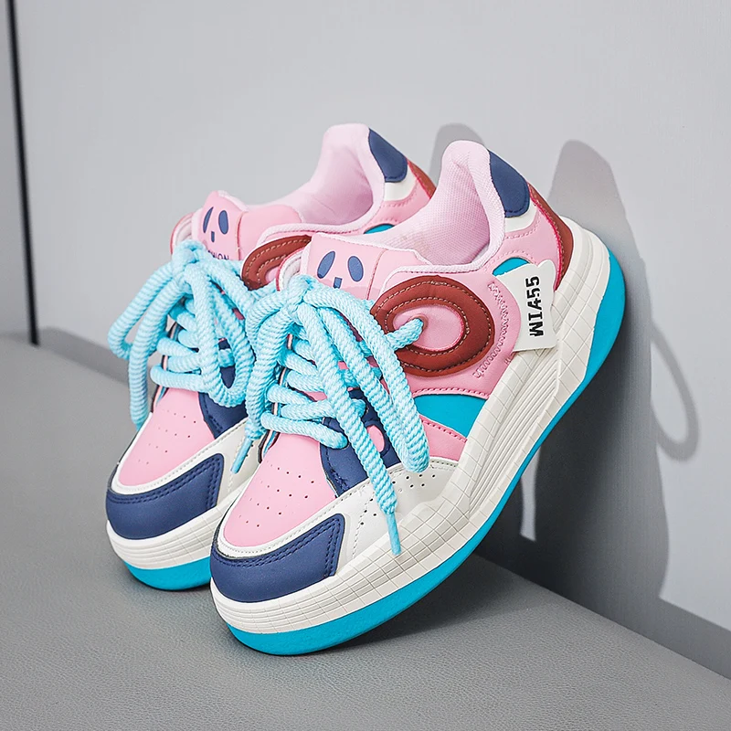 

Tennis Female Thick Sole Casual Shoes for Women Autumn Sports Fashion Woman Sneakers Outdoor Non-slip Athletic Shoe Mixed Colour