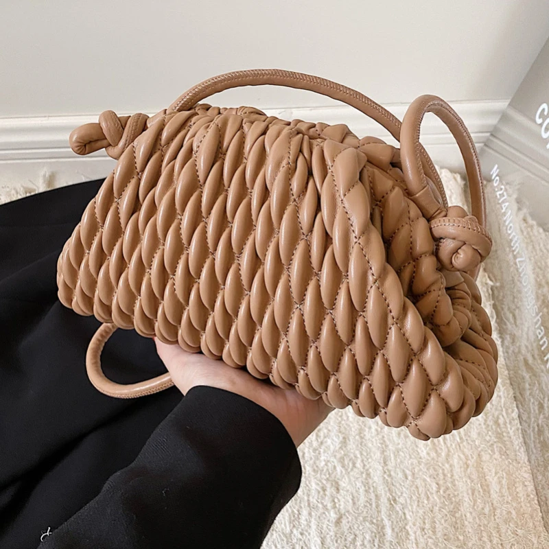 

Women's Shoulder Bag Fashion Pleated Crossbody Bags Casual bag Versatile Designer Handbag Vintage Simple Hobos New Cloud bags