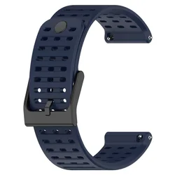 Silicone Sport Replacement Watch Strap - Copper for 22mm (Midnight blue)