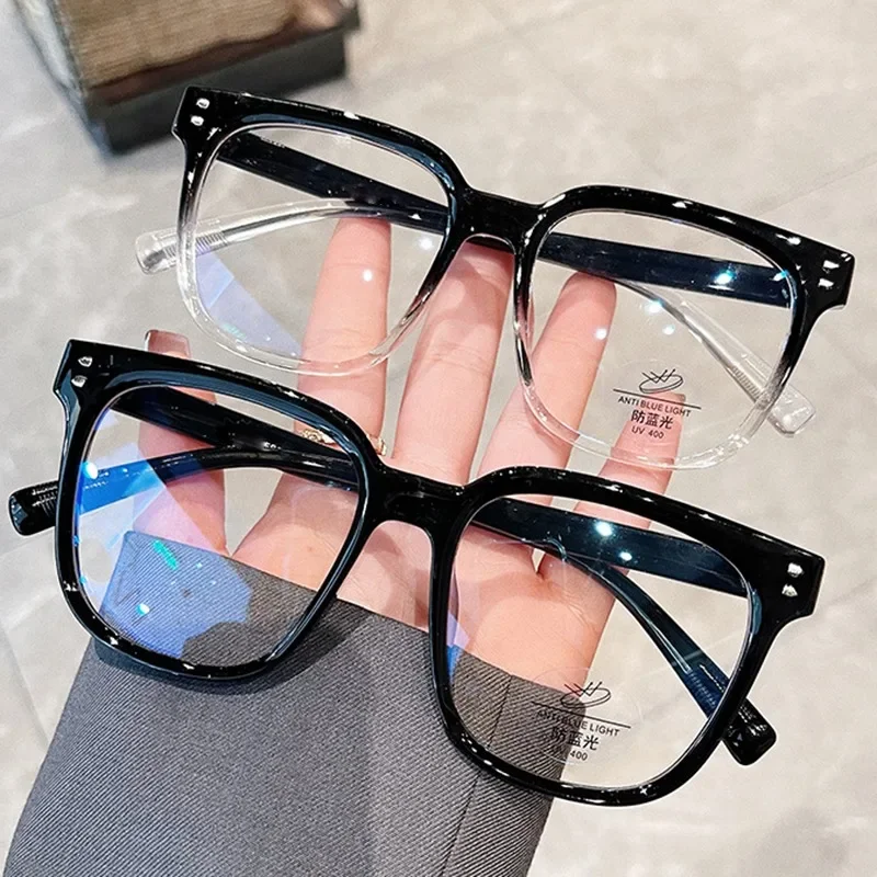 2023 Women Men Anti Blue Light Transparent Computer Glasses Frame Round Eyewear Blocking Glasses Optical Spectacle Eyeglass