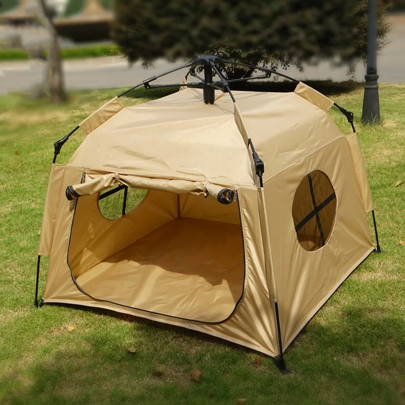 Pet tent dog house For outdoor home fully automatic folding cat and dog shelter rain and sun protection portable car Camping Tent