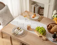 Boho Table Runner Natural Cotton Woven Runner with Tassels for Home Dining Table décor, for Modern Farmhouse Decor 3