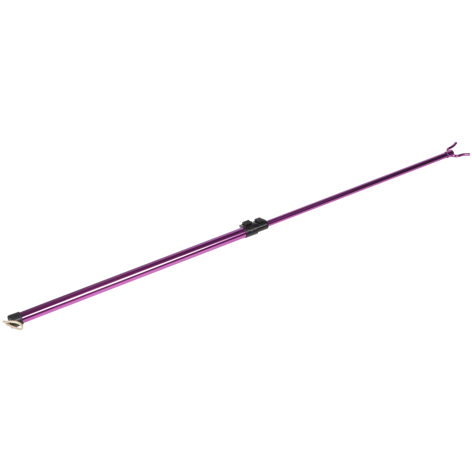 Clothes Fork Rod Telescopic Rail Reach Garment Pole Washing Line Purple Stainless Steel 5