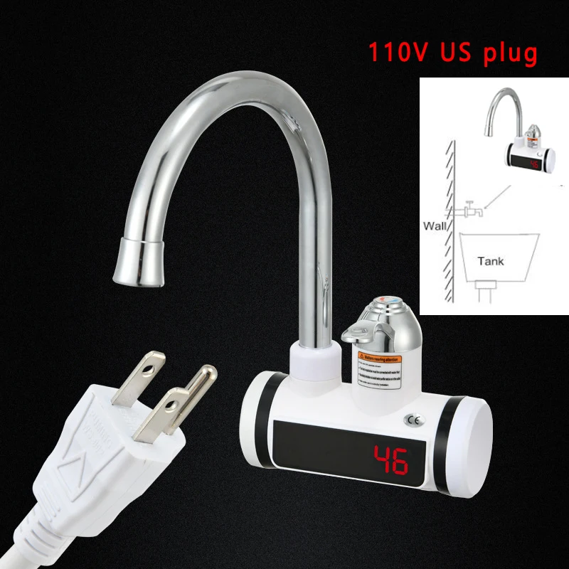 Electric Kitchen Water Heater Tap 110V Flow Water Heater 220V Tankless Hot  Water Faucet for Home Portable Instantaneous - AliExpress