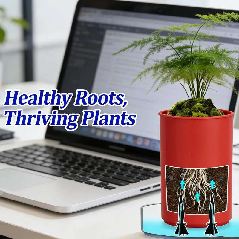 Plant Watering Spikes Set with Cotton Wicks – Self-Watering System