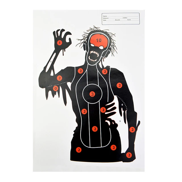 Printable Zombie Head Targets