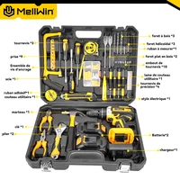 MELLWIN – perceuse à percussion électrique à couple 25 + 3, tournevis électrique sans fil réglable à 2 vitesses, outil électrique pour broche de batterie Makita 18V 3