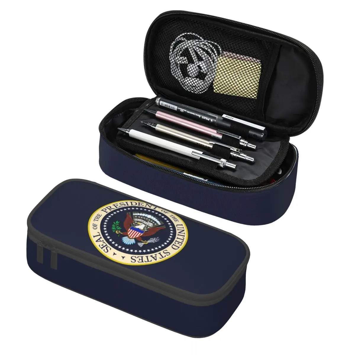 Seal Of The President Of The United States Pencil Cases Big Capacity Pen Bags Pen Box Pencil Pouch For Boys Girls Students
