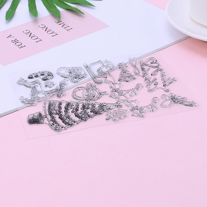 Clear Silicone Stamps Christmas Stampers for Card Making DIY Scrapbooking Craft