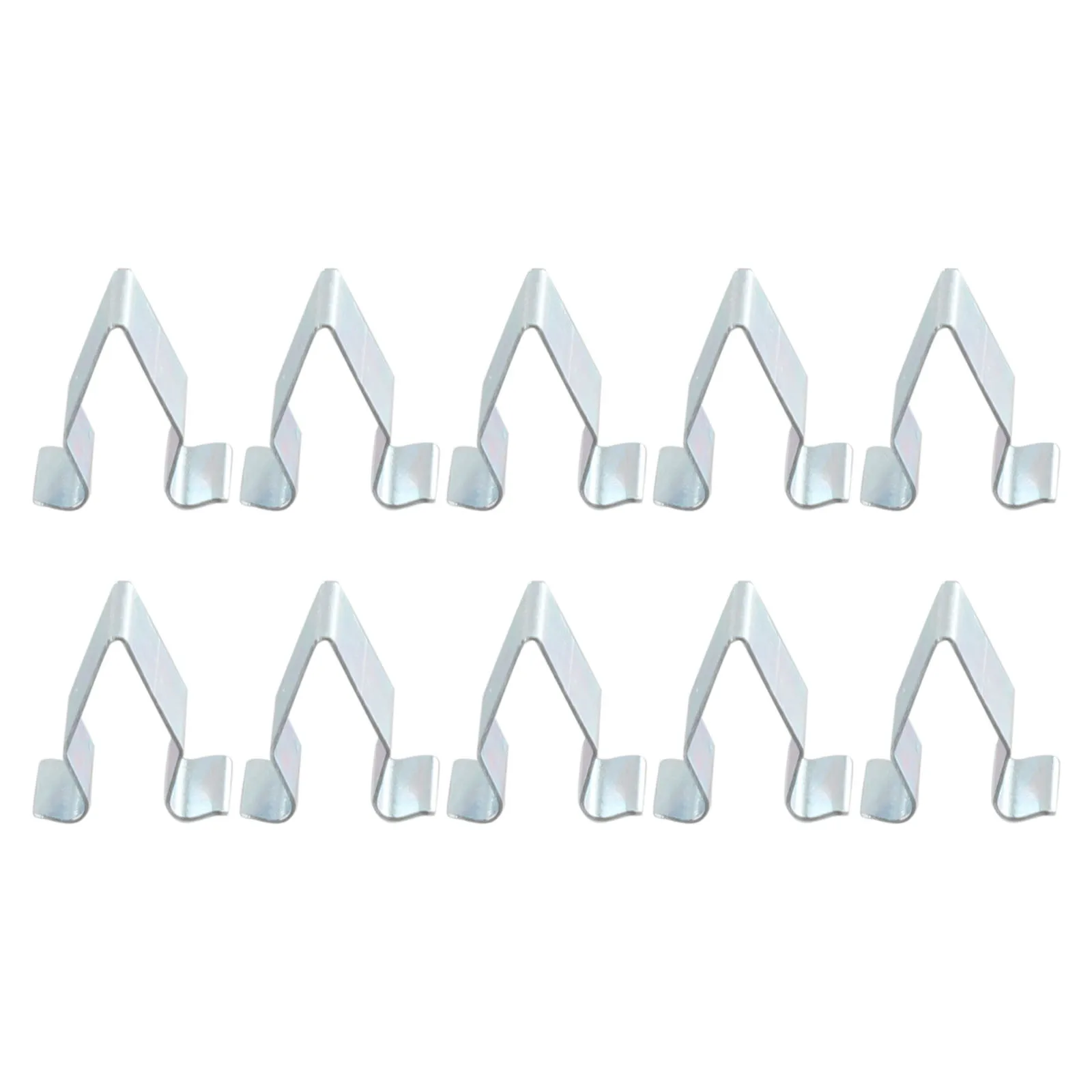 10pcs Metal Decorative Panel Clips Seat Car Panel Fasteners Ferrule Clips 16mm Trunk Tailgate Liner Metal U-Clip Car Parts