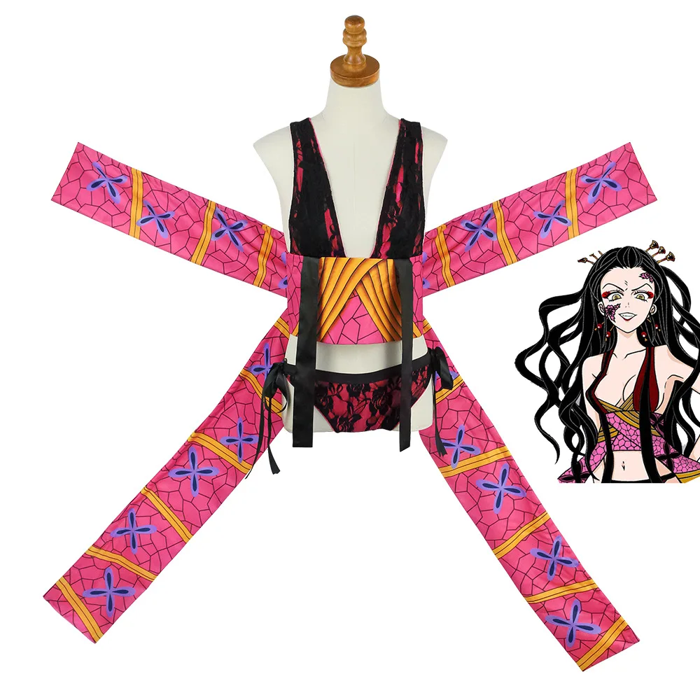 Demon Slayer Daki Upper Moon Six cosplay costume kimono dress