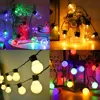 G50 Patio Solar String Lights Outdoor, Warm/ Colorful Globe Bulb LED Fairy Garland Lamp for Wedding, Christmas, Backyard, Party 2