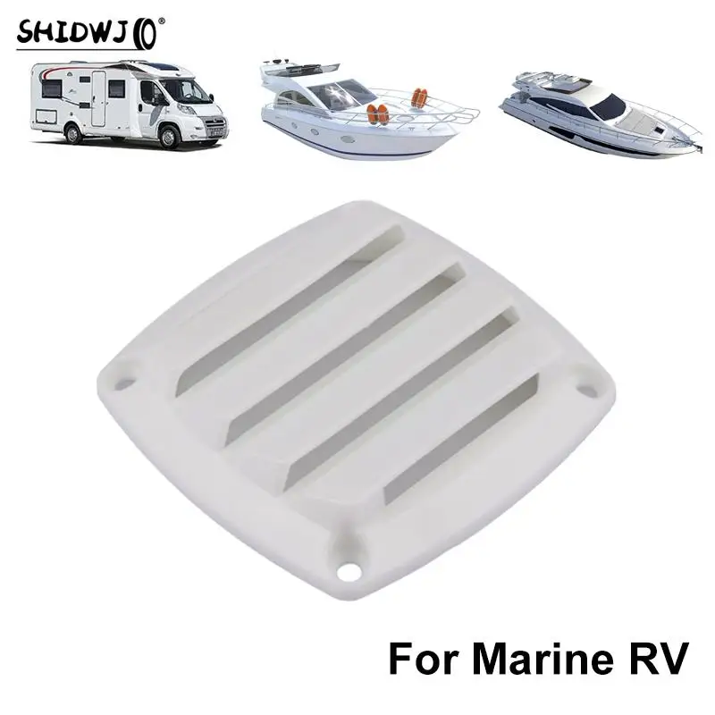 1pcs High Quality Boat Louvered Vent Replace Square Air Vent Grill Ventilation Ducting Cover Outlet Vent for Marine RV 3 pcs lhd dashboard ac cover for montero v70 mr402439 2000 2006 air conditioner outlet for pajero v60 vent blade for shogun