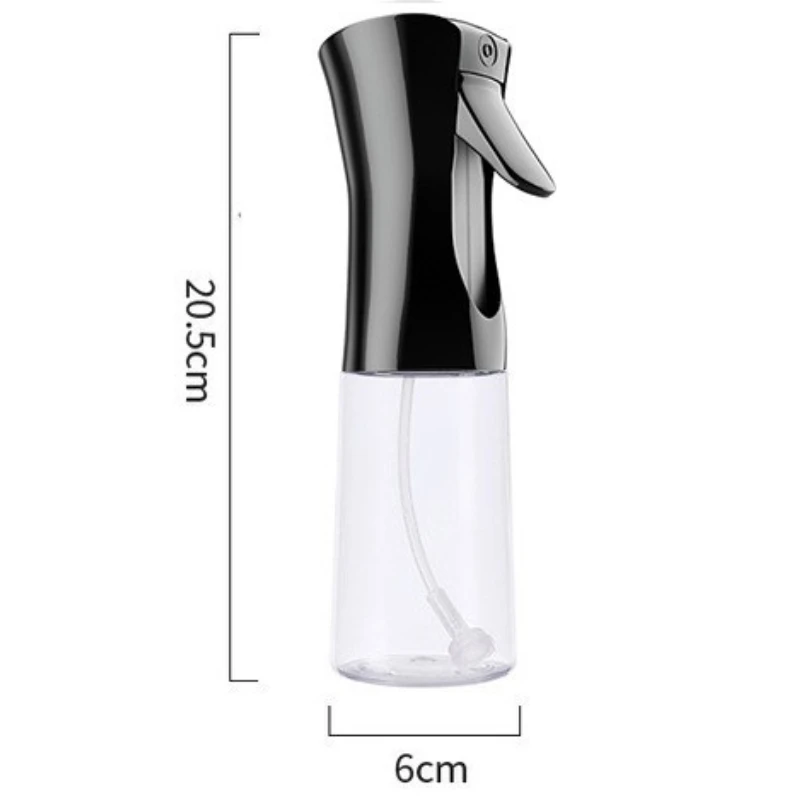 Kitchen glass spray bottle edible oil glass bottle air fryer press atomizing spray pot