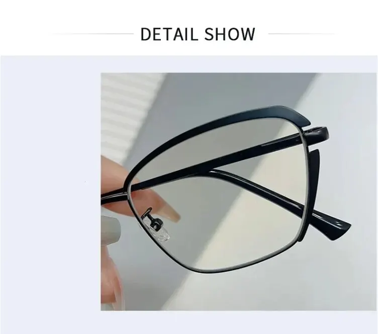 Metall mode Anti-Blau-Brille Rahmen einfach bemalte Retro-Männer-und Frauen brille – Detail 3