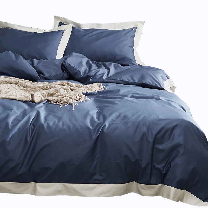 

High-end Pima cotton four-piece set of cotton long-staple satin quilt cover bed sheets