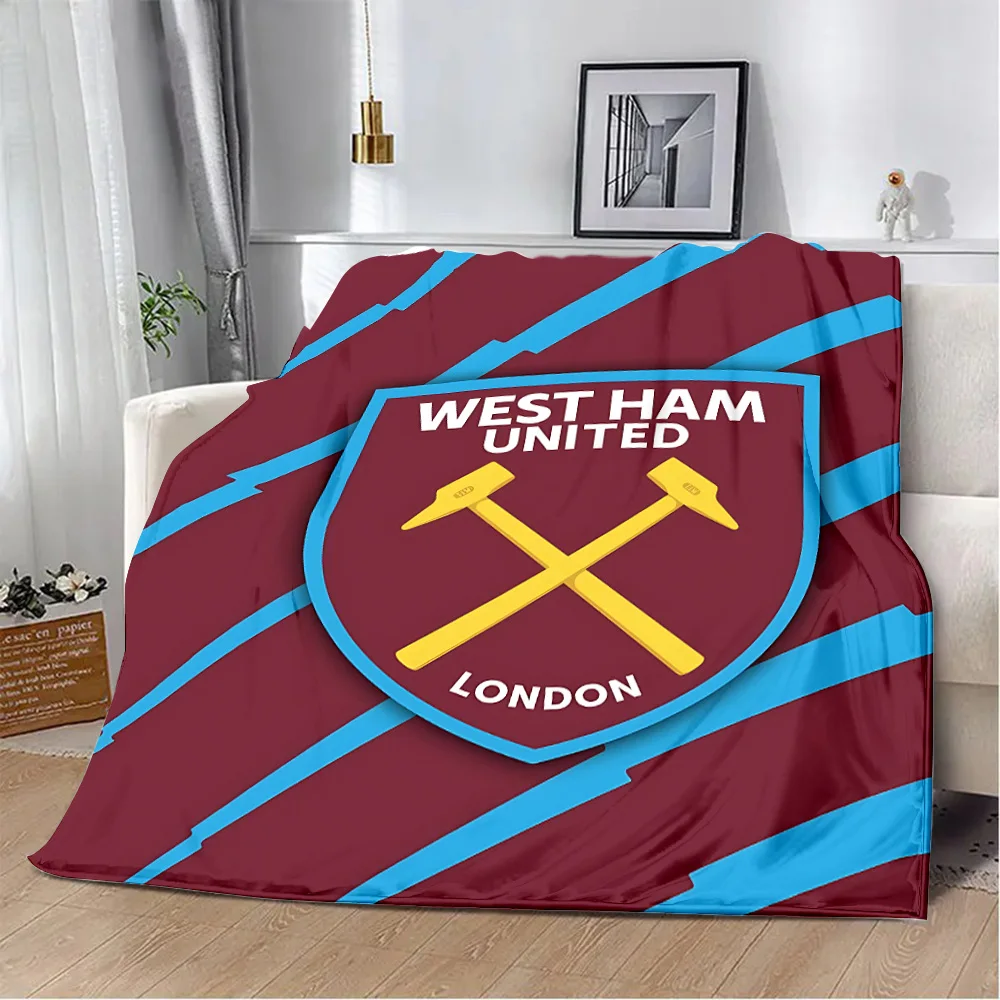 Hams Uniteds F.C Printed Blanket Picnic Blankets Warm Blanket Soft and Comfortable W-Wests Blanket Home Travel Birthday 2