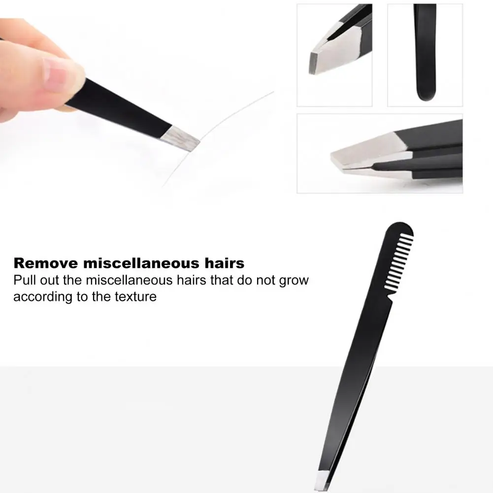 

Eyebrow Hair Tweezer Convenient Oblique Mouth Eyebrow Hair Tweezer Multipurpose Makeup Accessory Eyebrow Tweezer
