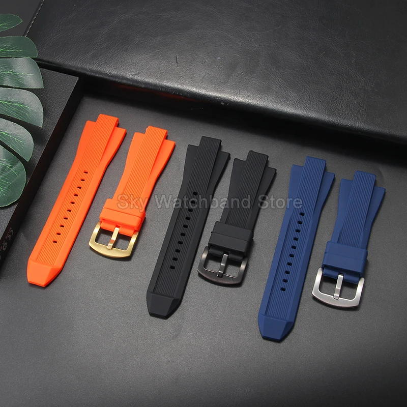 Michael Kors Black Silicone Strap with Soft Hypoallergenic Design and Protruding Interface Pin Buckle