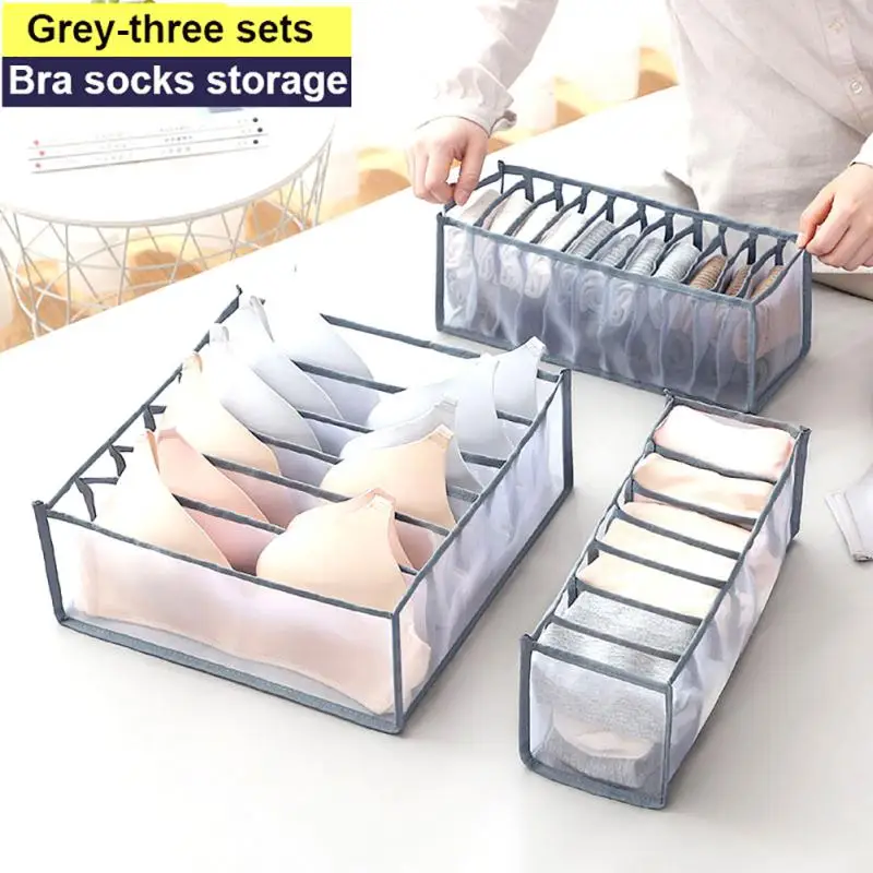 Underwear Bra Organizer Storage Box 2 Colors Drawer Closet Organizers Boxes For Underwear Scarfs Socks Bra Drawer Organizers clothes organizer storage box underwear storage organizer underwear storage box drawer organizer