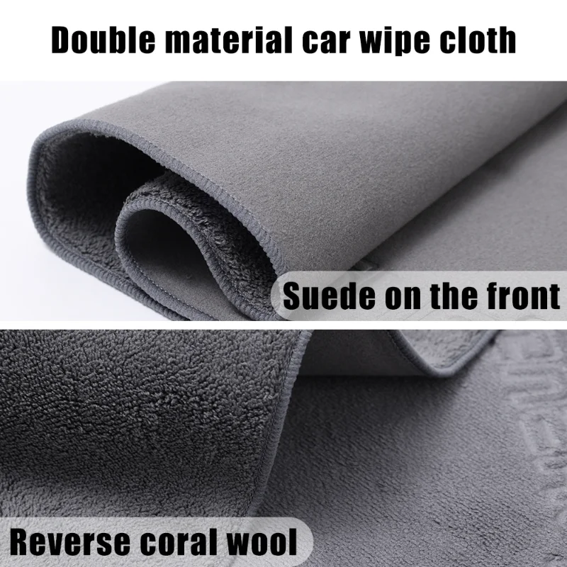 Car Drying Towel Car Cleaning Towel Strong Water Absorbent Drying Cloth Double-sided Washing Car Body Clean Rag Towels Accessories