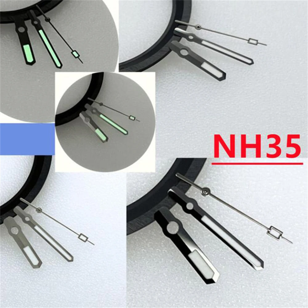 Рисунок 6 - Зеленые светящиеся стрелки для часов NH35/NH36