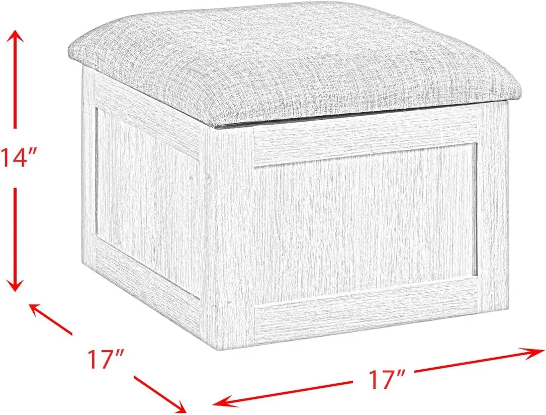 Dawson Coffee Table with Four Storage Stools in Grey