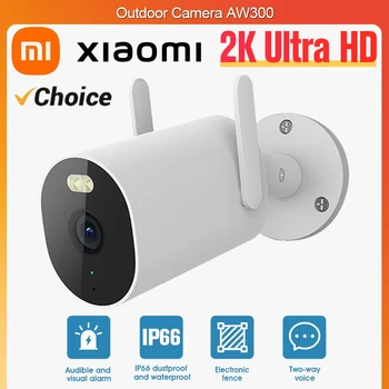 Xiaomi Mijia Telecamera Esterna AW300 2K 256GB IP66 FullColor Visione Notturna WiFi Video Sorveglianza Rilevazione Cam IP MiHome APP CN