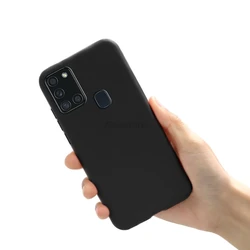Candy Frosted Shockproof Silicone Protective Case - Samsung A21s (Black)