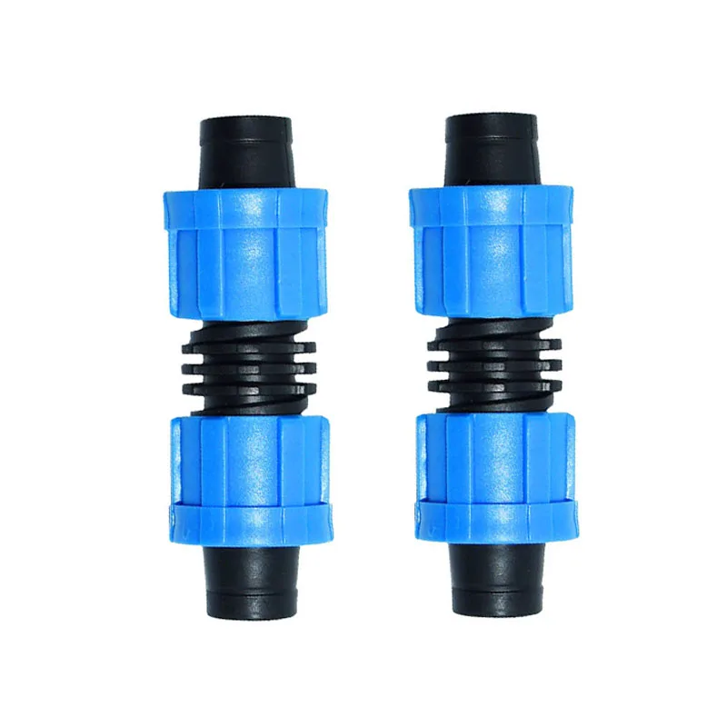 

16 мм капельная лента 2-ходовой разъем Блокировка гайки шланг ремонт соединение для сельского хозяйства 30 шт. капельная ирригационная лента специальные аксессуары