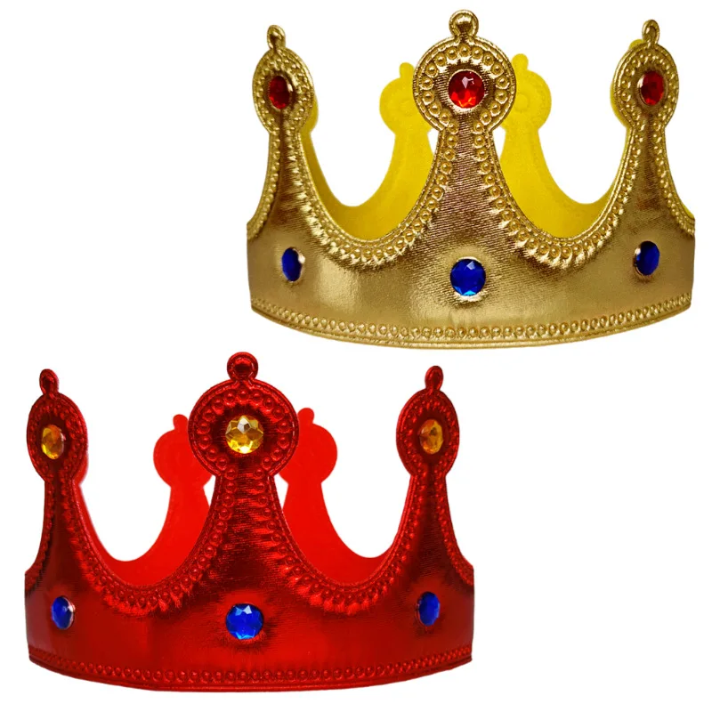 Volwassen Gouden Koning Doek Prins Aankleden Hoofdtooi Taart Decoratie Kinderfeest Kroonhoed_voghion.com