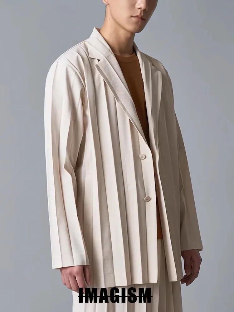 Miyake Fold Autumn And Winter New Niche Design Casual Loose Thin Origami Suit Jacket 3
