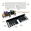 Screwdriver Storage Rack Heavy Duty Metal Multi-functional Tool Organizer Storage Shelf 40cm/15.75 Inch Hand Tool Organizer 6