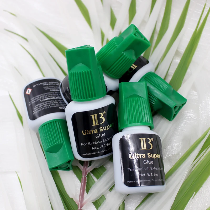 Korea Original IB Ultra Super Glue for Eyelash Extensions 5ml Professional IB Green Cap Glue False Lash Adhesive Makeup Tools 4