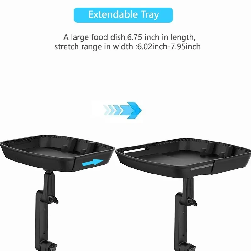 2-in-1 자동차 컵 홀더 360도 회전 식사 트레이 자동차 워터 컵 홀더 커피 햄버거 보관 상자 작은 식탁