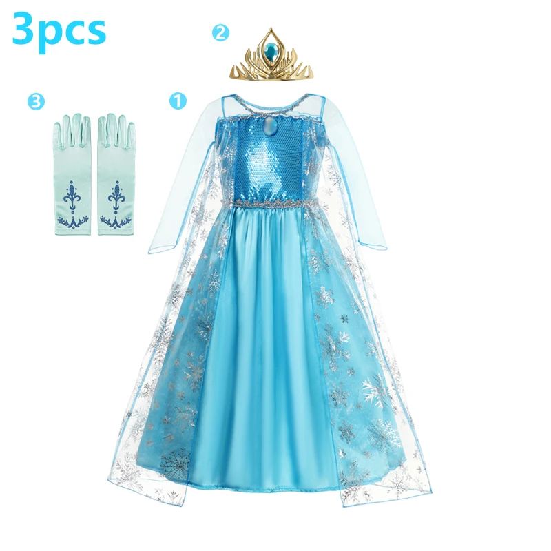 Elsa Princess Party Dress 3