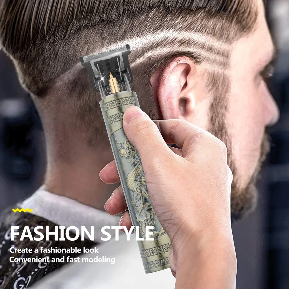 Professional Hair Trimmer Wireless Electric Hair Clipper Beard Shaver Men Hair Cutting Machine Barber For Men Haircut Style 6