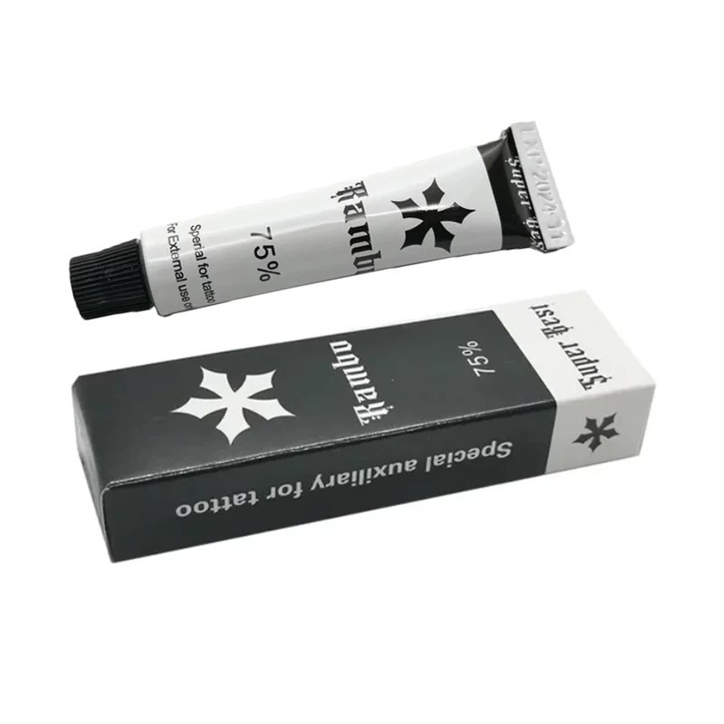 

New 75% Rambo Tattoo Cream 10g Before Permanent Makeup Microblading Eyebrow Lips Body Skin