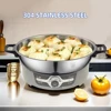 Household Large Capacity Stainless Steel Electric Frying Pancake Pan Multifunctional Baking Pot 5
