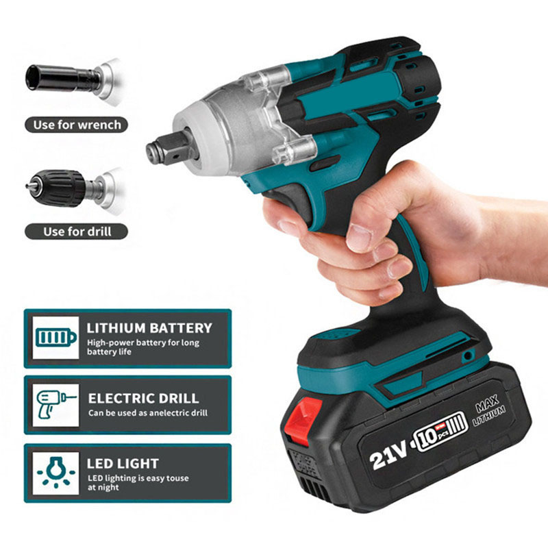 320N.M Impact Electric Wrench Brushless Wrench Cordless Tool Power Tools Rechargeable For Makita 18V Battery
